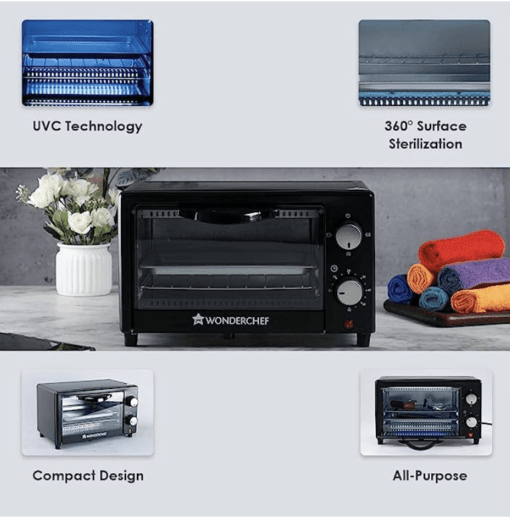 Wonderchef Health-Gear Prato Anti-Viral UVC Oven 9 litres - Image 2